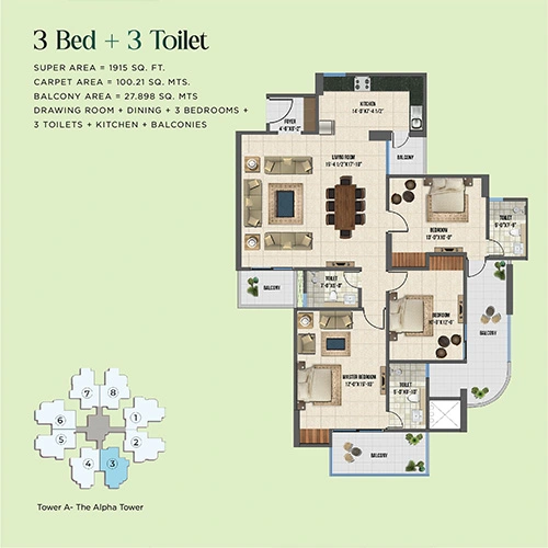Express Zenith 1915 Sq Ft Floor Plan